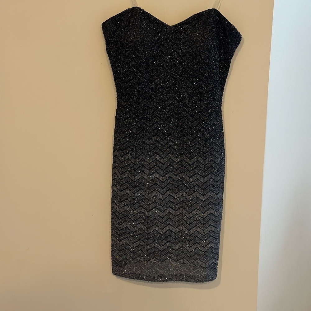 Jump Girl women’s black mini ombré short dress size medium